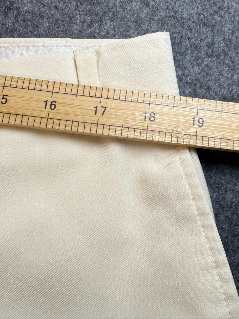 Ralph Lauren Cream Ivory Dress Pants 38W x 29L Classic Flat Front Career Casual